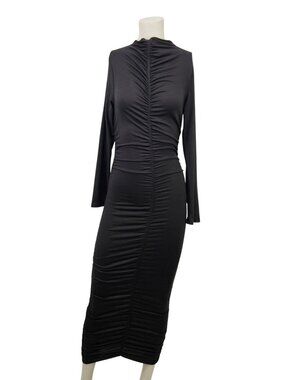 windsor black satin dress Rebecca Slim-Fit Formal SALEDRESSES Long Stretch Viscose Dress My Actual Bust is:56